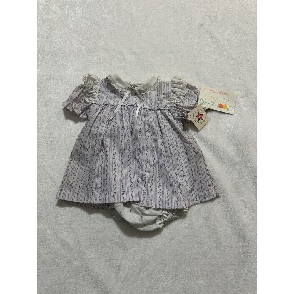 Vintage Peaches N Cream Bloomeralls Bloomers Dress Size 18 Made in USA Girls